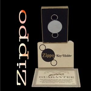 NIB Vintage Zippo‎ Key Holder, Advertising “Communication Key to Understanding”